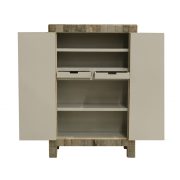 Waste wood tile cabinet-nr-2-open