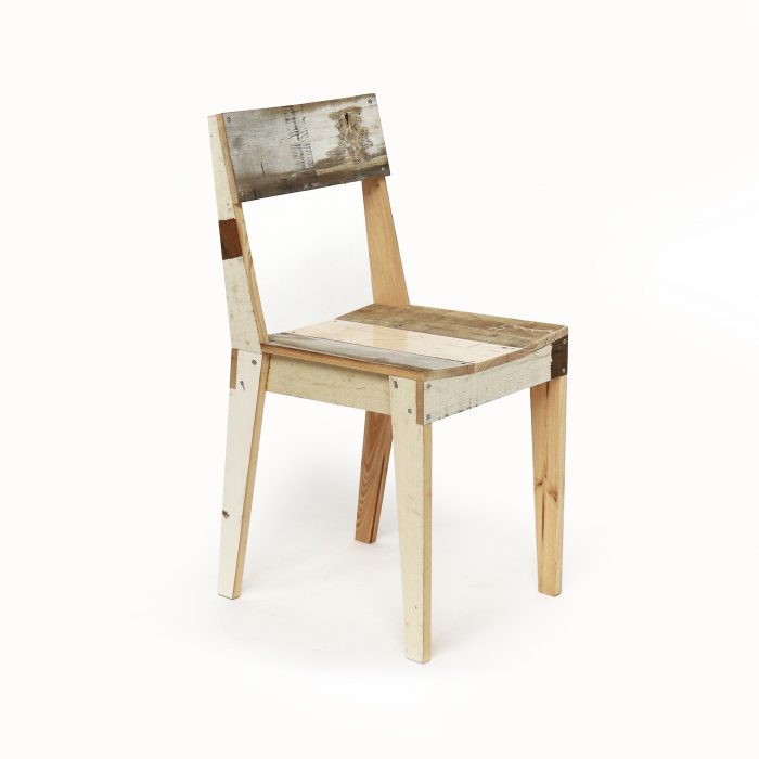 Oak chair in scrapwood PIET HEIN EEK