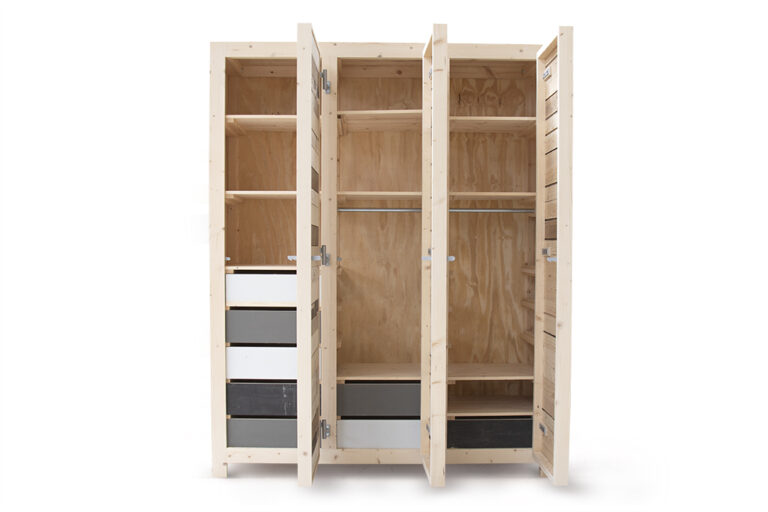 3-Doors Cupboard in Scrapwood • PIET HEIN EEK